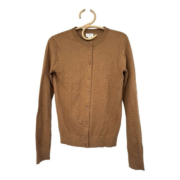 J. Crew ** Classic Cardigan in Heather Mushy Women’s Size XS Neutral Minimalist - Picture 7 of 16